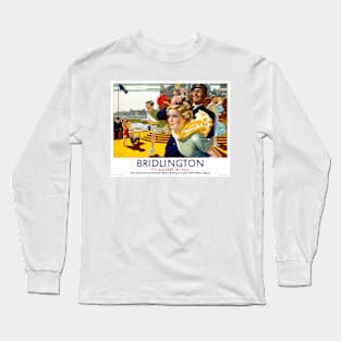 Vintage Travel Poster  England Bridlington Long Sleeve T-Shirt